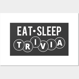 Trivia Shirt Eat Sleep Trivia Posters and Art